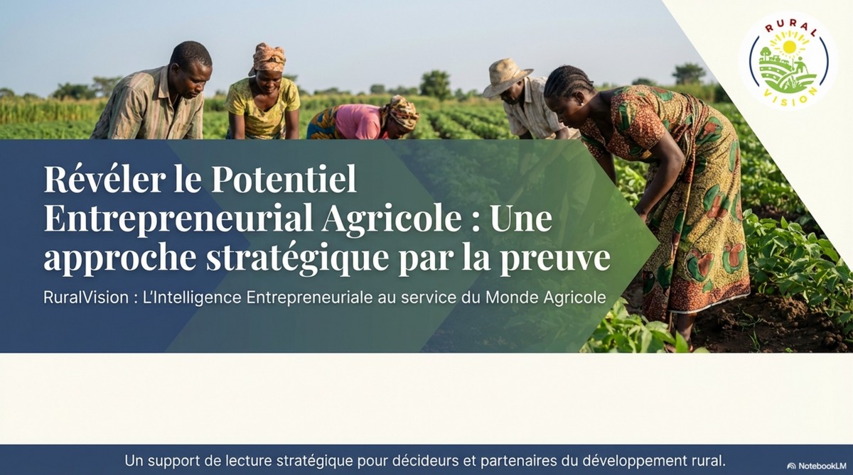 Révéler le Potentiel Entrepreneurial Agricole : Une approche stratégique par la preuve — RuralVision par Sankiya