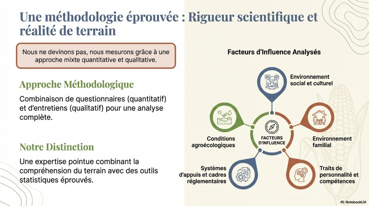 Une méthodologie éprouvée : Rigueur scientifique et réalité de terrain